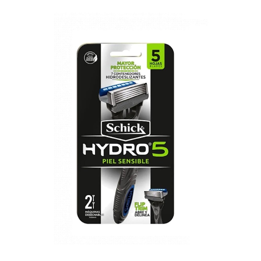 SCH-P17-HYDRO5-SENSIBLE-X2-blanco1 Prestobarbas Schick Hydro5 Piel Sensible - Pack 2 unidades - Imagen 1