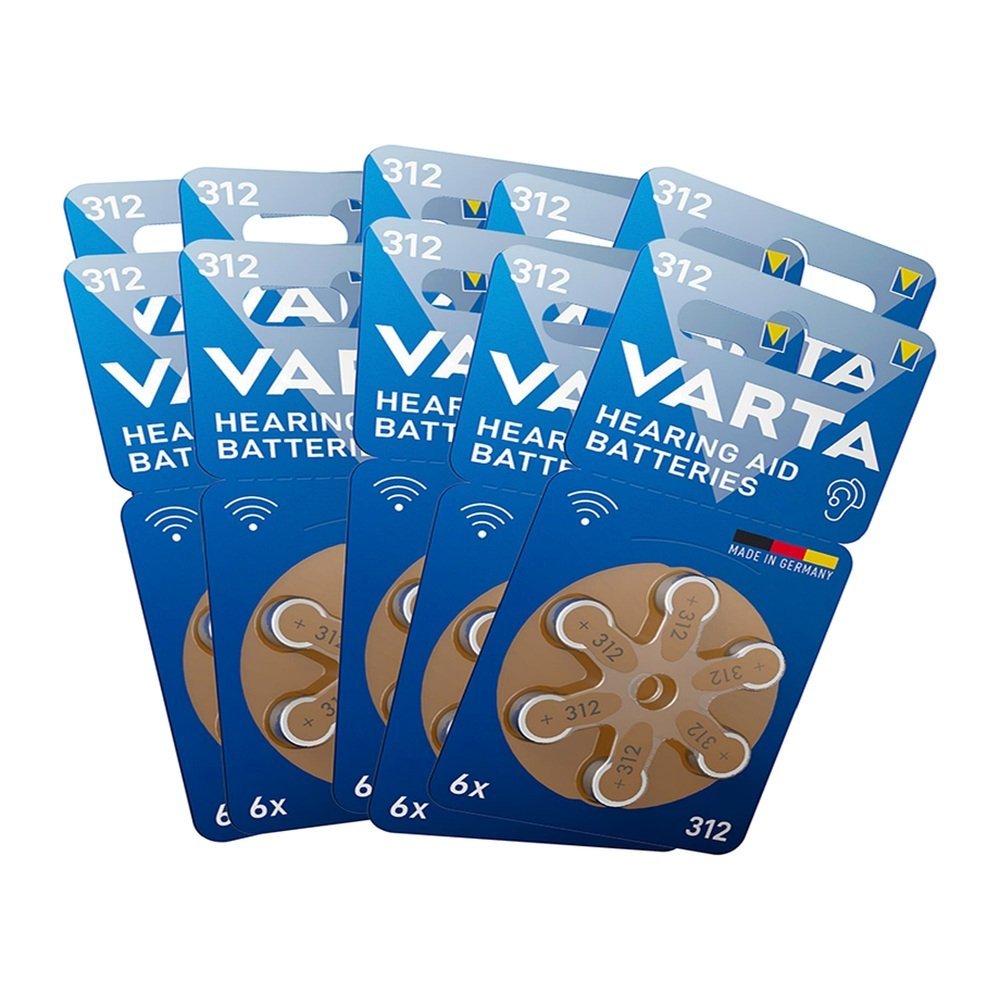 VARTA-P27-TIPO312-MULTIPACK-blanco.jpg Pilas Varta para audífonos Tipo 312 - Presentación múltiple - Imagen 1