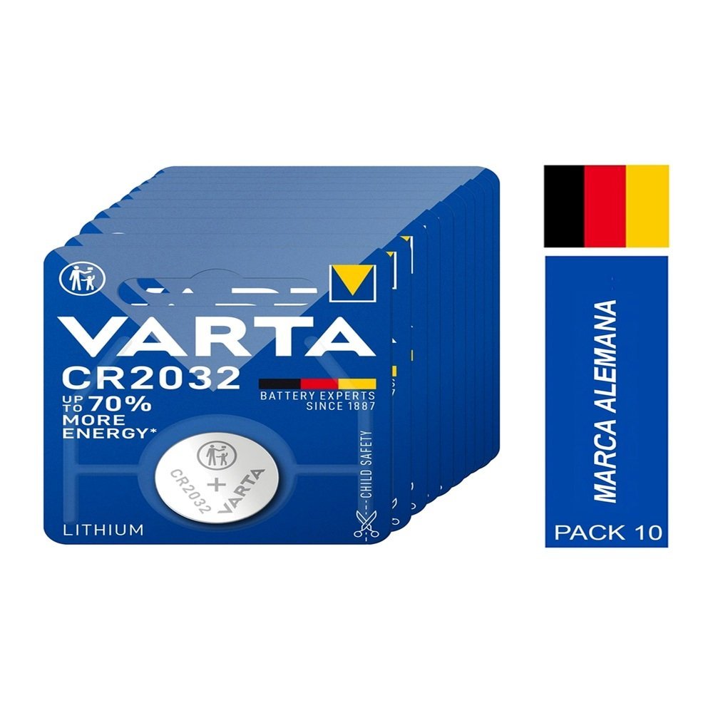 VARTA-P38-CR2032-X10-blanco.jpg Pilas de litio Varta CR2032 - Pack 10 - Imagen 1
